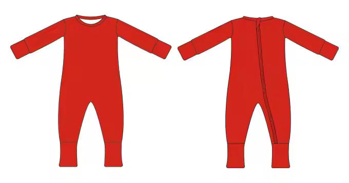 Backwards zipping rompers