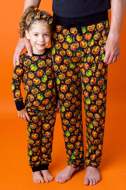 Long Sleeve Bamboo Pajamas | Spooky Pumpkins