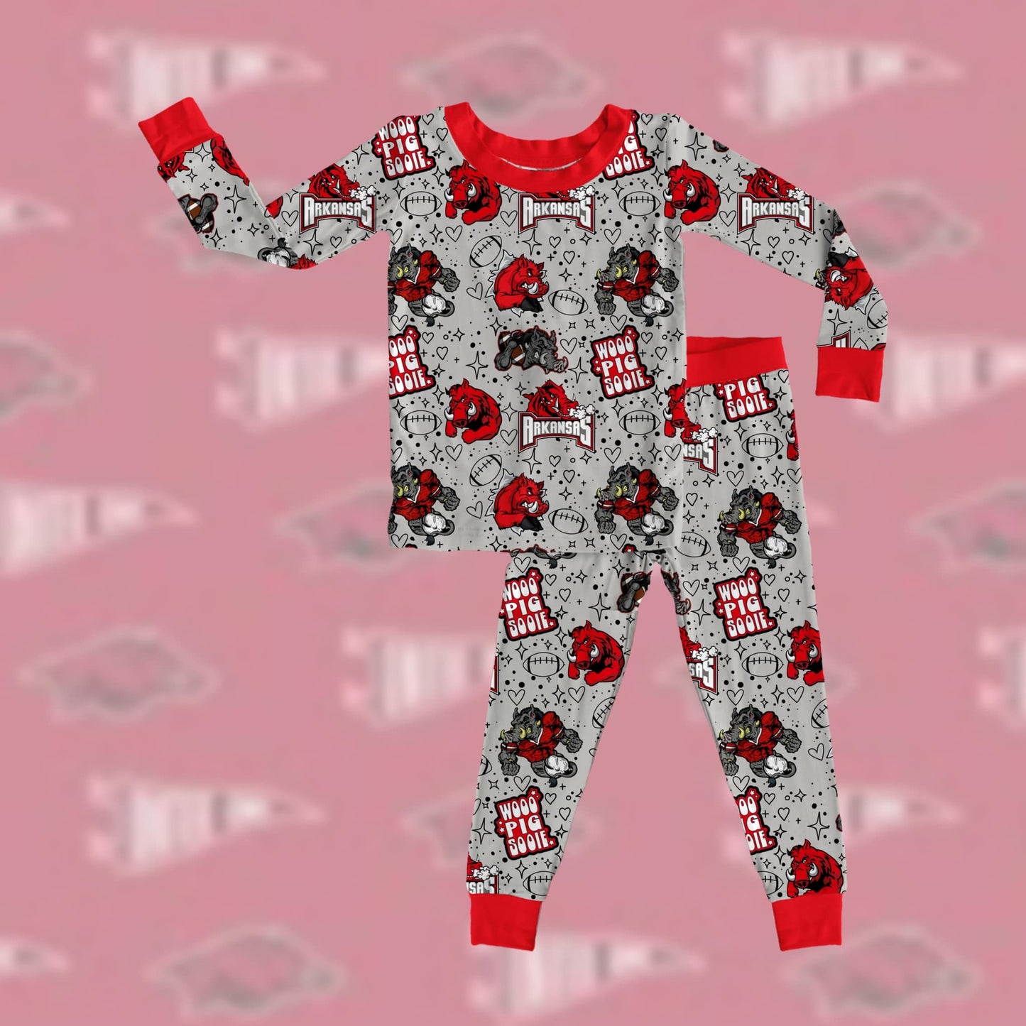 PREORDER 2 PIECE KIDS PJ WOO PIG