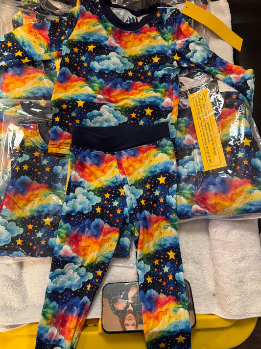 Rainbow Clouds 2 piece set