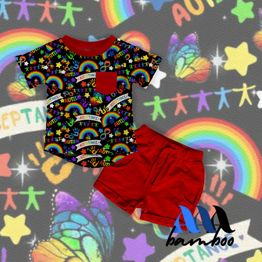 PO Autism Kids Daywear shorts set