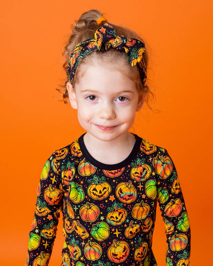 Long Sleeve Bamboo Pajamas | Spooky Pumpkins