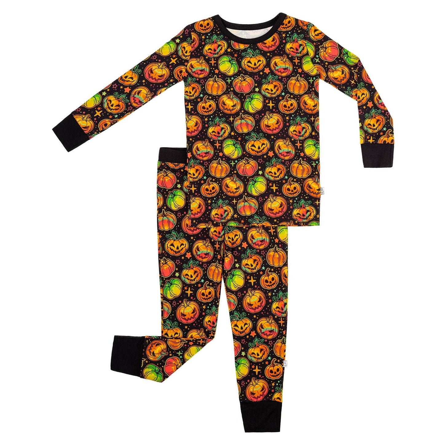 Long Sleeve Bamboo Pajamas | Spooky Pumpkins